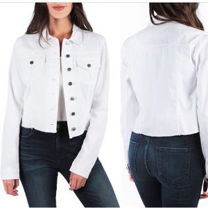 KUT from the Kloth Kara Frayed Denim Jacket